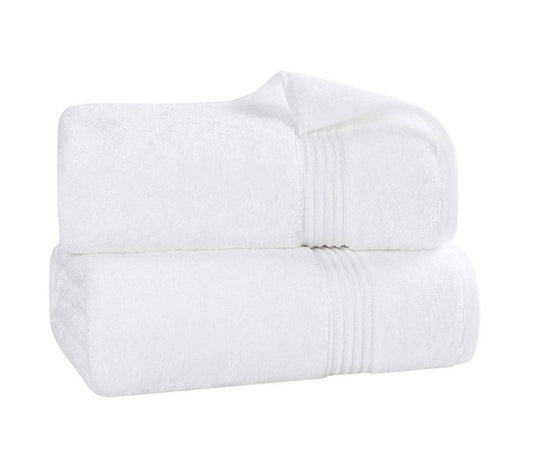 Heritage Collection Luxury Egyptian Cotton 2-pc Bath Towel set white