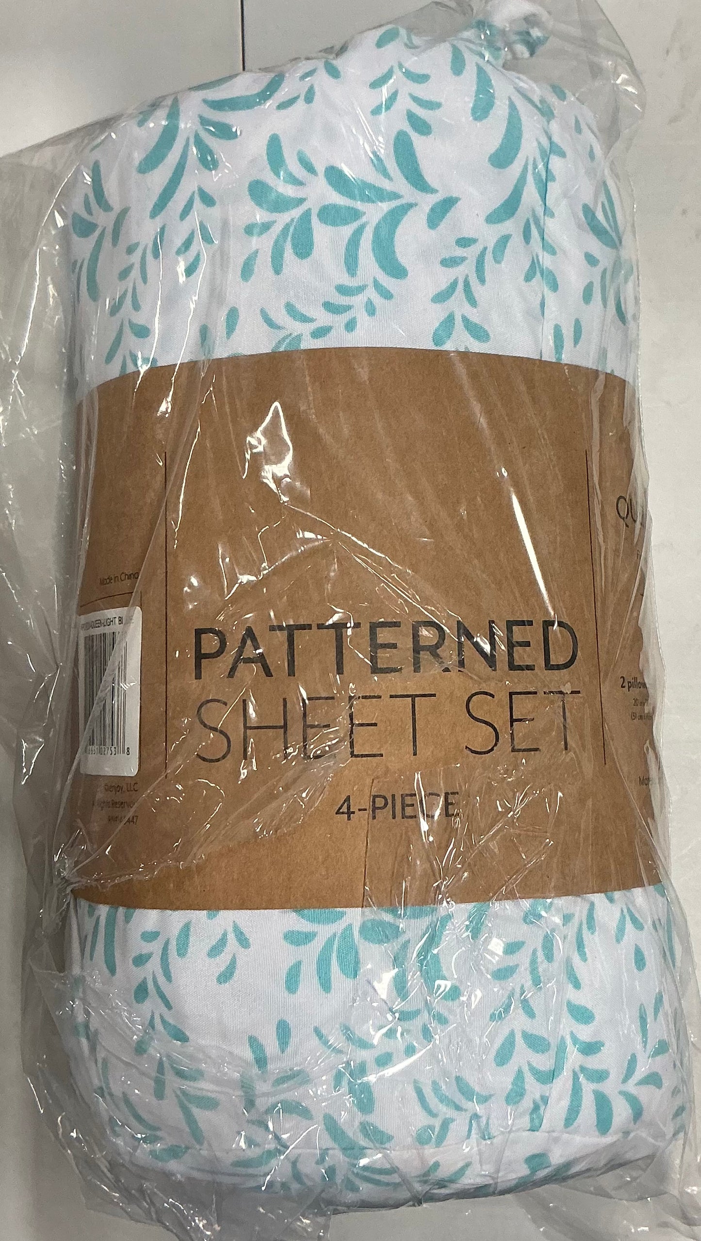 ienjoy Home 4-piece patterned sheet set size queen