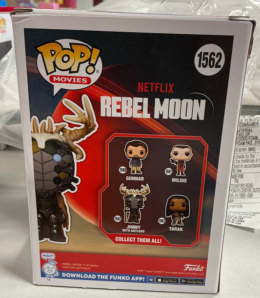 Rebel Moon Jimmy with antlers Funko Pop - MINOR PACKAGE FLAWS - PRDUCT IS NEW
