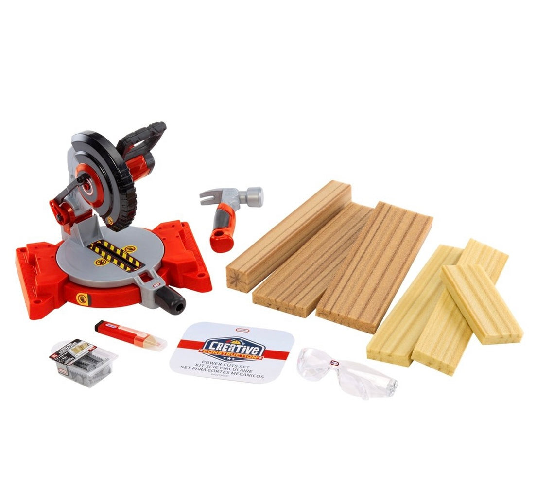 Little tikes creative construction power cuts set with 6 accessories - OPEN/DAMAGED BOX