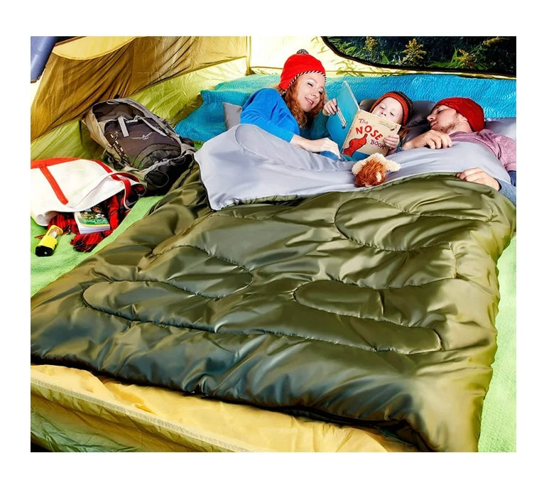 Sleepingo Double Sleeping Bag for Backpacking, Camping, Or Hiking.