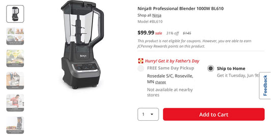 Ninja® Professional Blender 1000W
