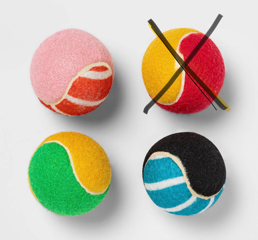 Boots & Barkley dog tennis ball toys available in a 3-pack AS IS