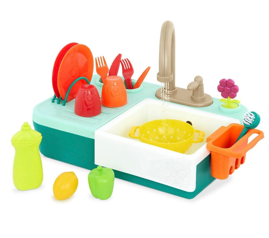 B. toys Kitchen Sink Play Set - Splash-n-Scrub Sink