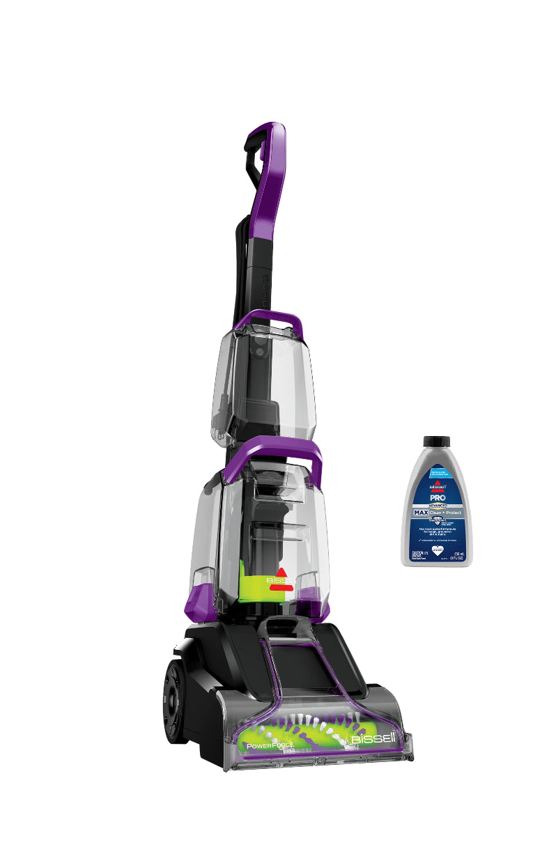 BISSELL PowerForce PowerBrush Upright Deep Cleaner, for Carpet, Compact and Lightweight, Advanced Pro Max Clean + Protect Formula Included