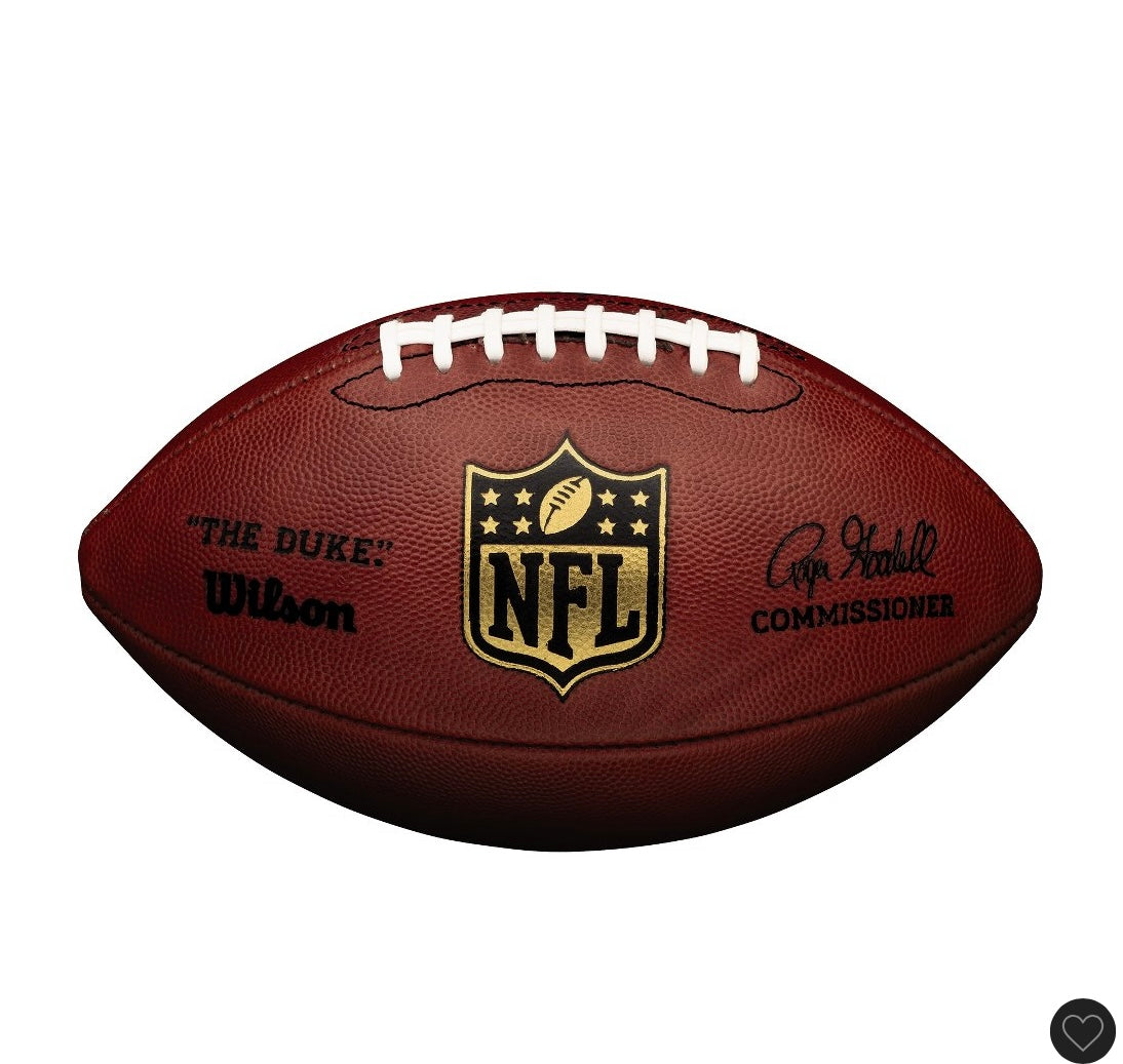 Wilson The Duke replica football: regulation size, leather composite, butyl bladder - SOME MINOR COSMETIC FLAWS