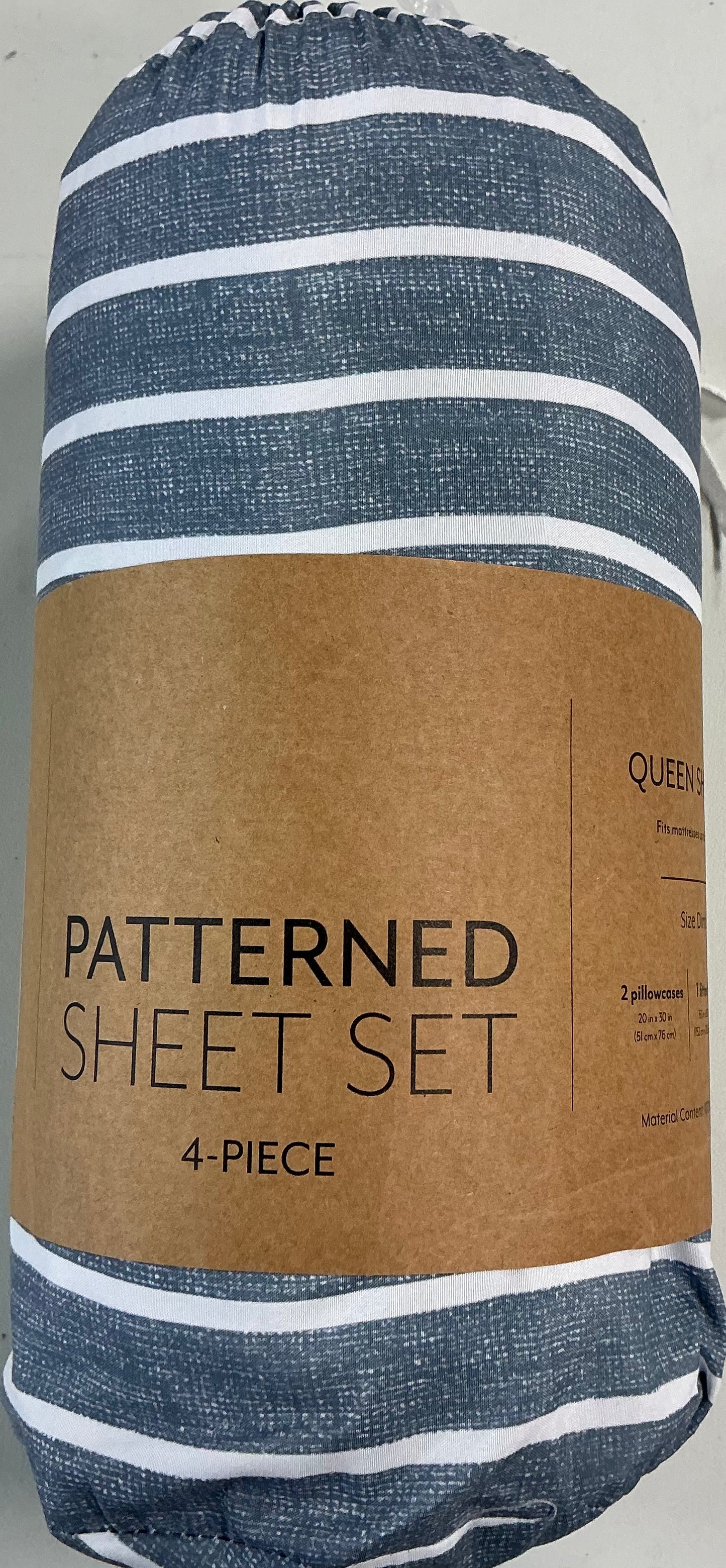 Casual Comfort™ Premium Ultra Soft Patterned 4 Pieces Sheet Set Queen-Included(1 Flat Sheet,1 Fitted Sheet and 2 Pillowcases)