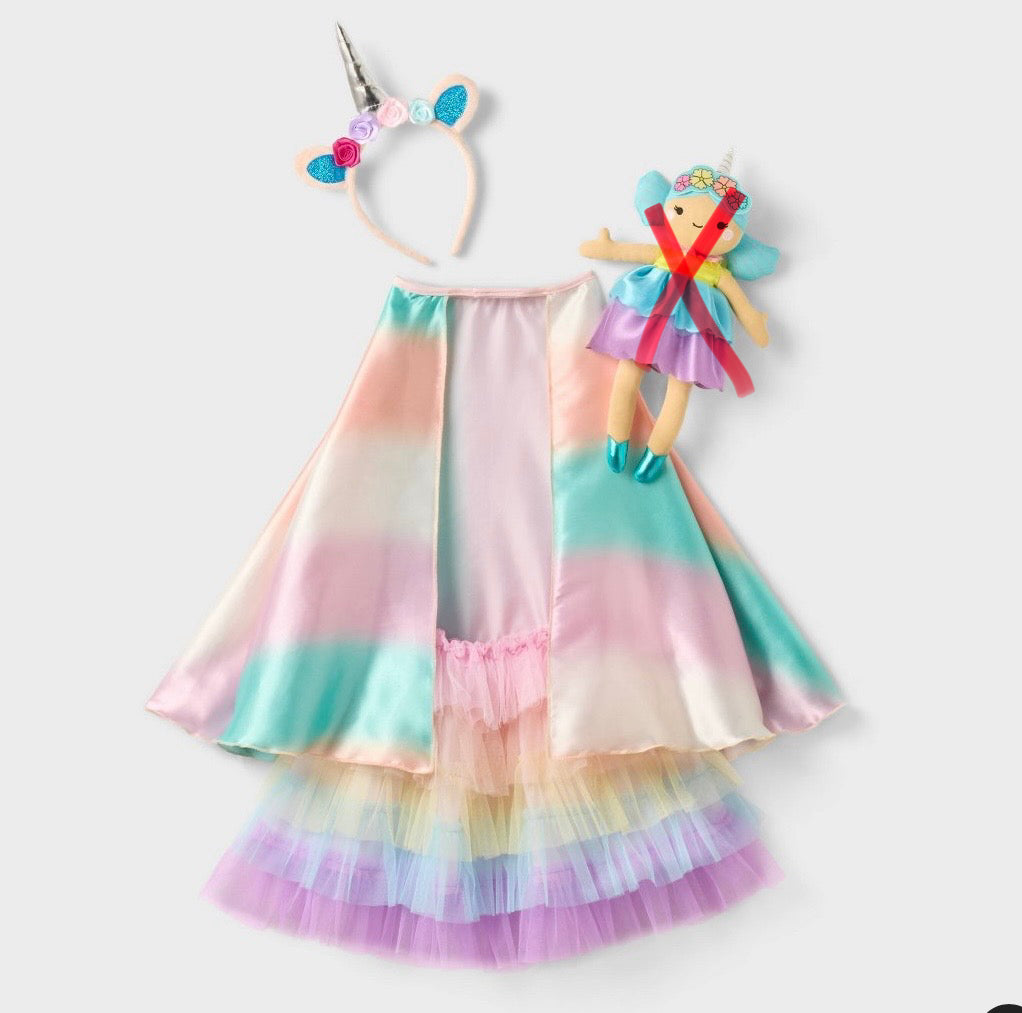 Gigglescape 25.7” unicorn 2 dress-up 3 - AS IS - MISSING DOLL