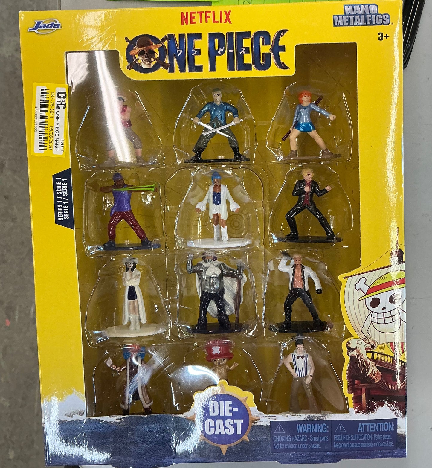 One piece Netflix nano metal figs 12-pack die-cast figures set series 1