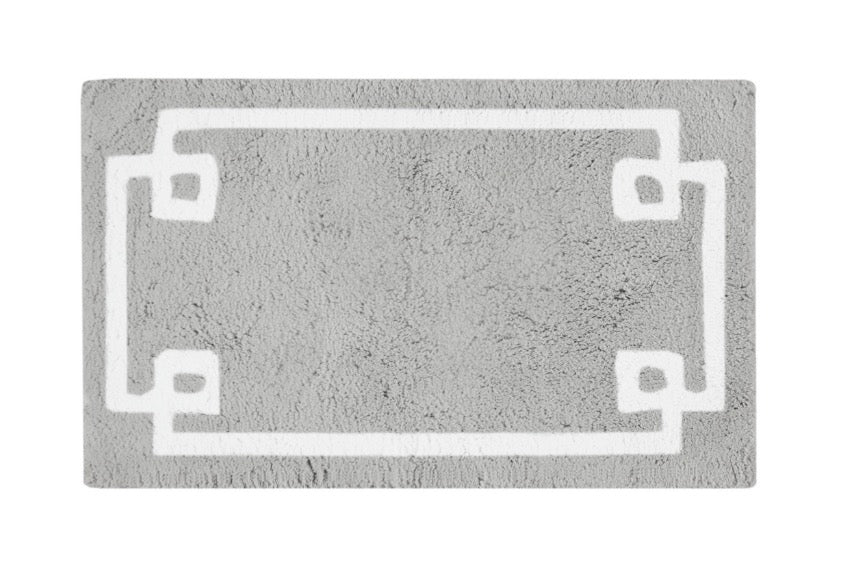 Cotton Tufted Bath Rug 20”x30”-Gray