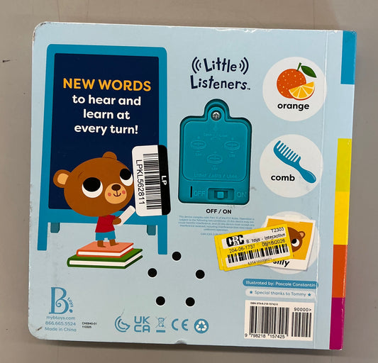 Little listeners My First Words book - SOME MINOR COSMETIC FLAWS