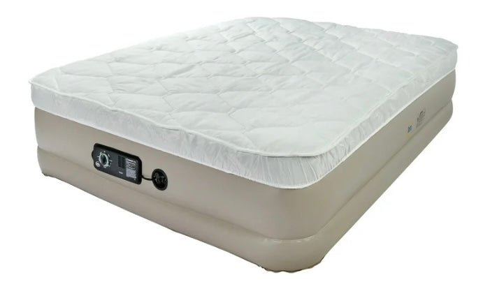 Serta 18" Raised Queen Pillow Top W/Neverflat Pump