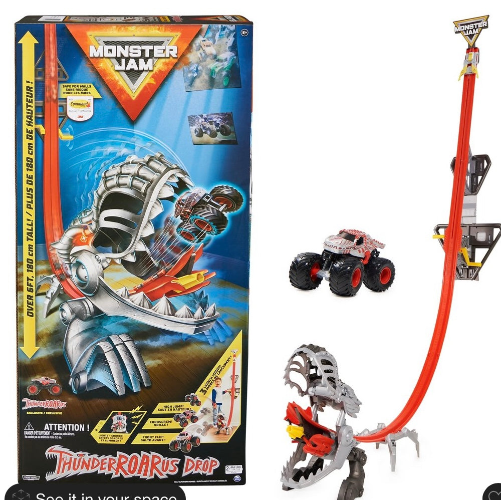 Monster Jam 1:64 Scale ThunderRoarus Playset