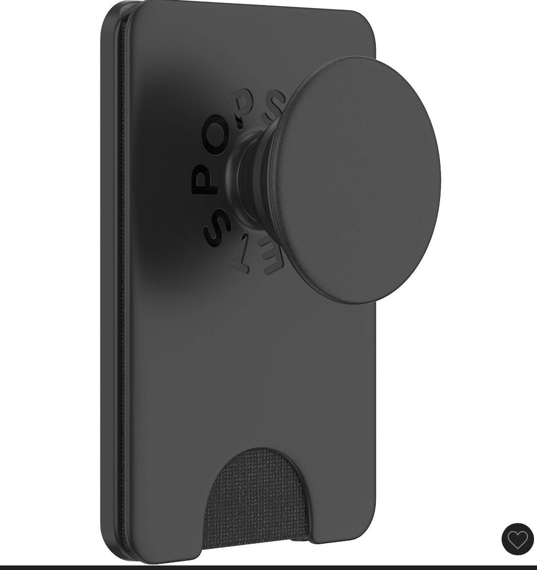 Popsockets magnetic phone wallet with grip and MagSafe - AS IS - MISSING MAGNETIC ADAPTER RING - OPEN BOX