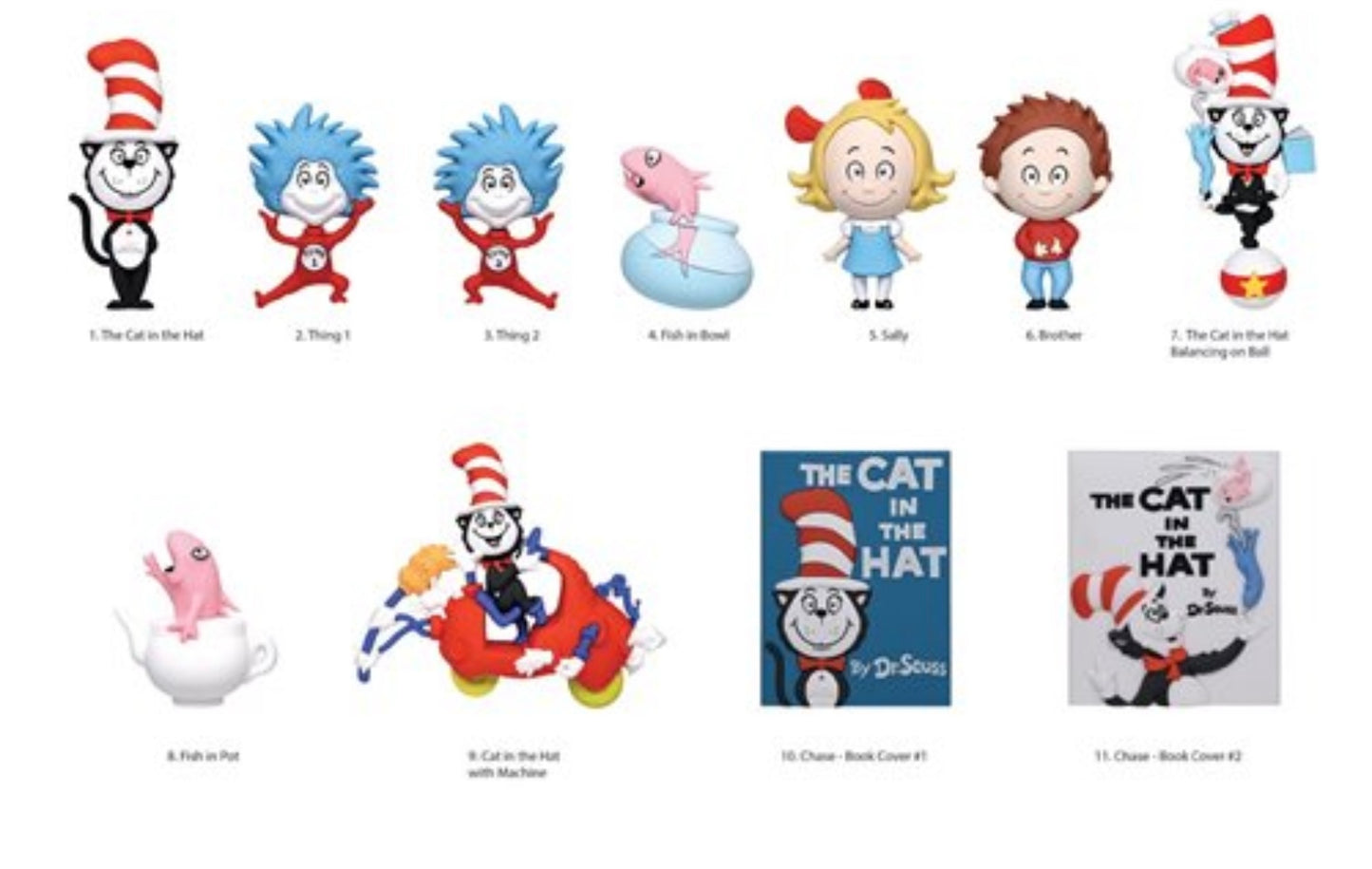The Cat in the Hat Figural bag clip series 1 - blind bag