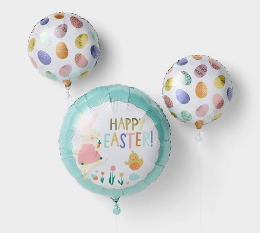 3pcs Easter Balloon Bundle with Balloon Weight