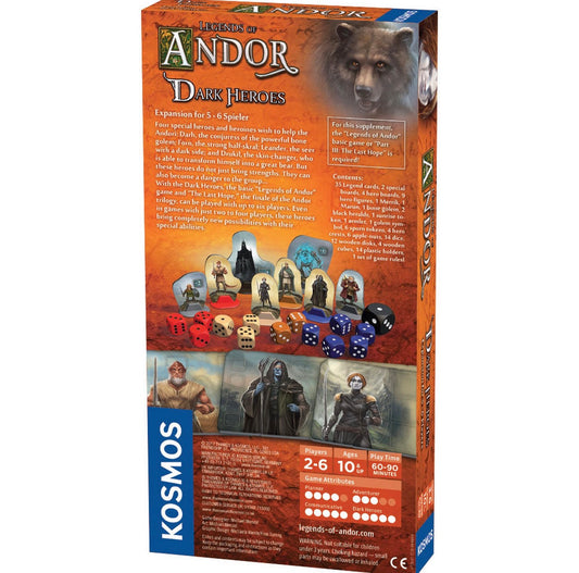 Legends of Andor: Dark Heroes expansion pack by Kosmos