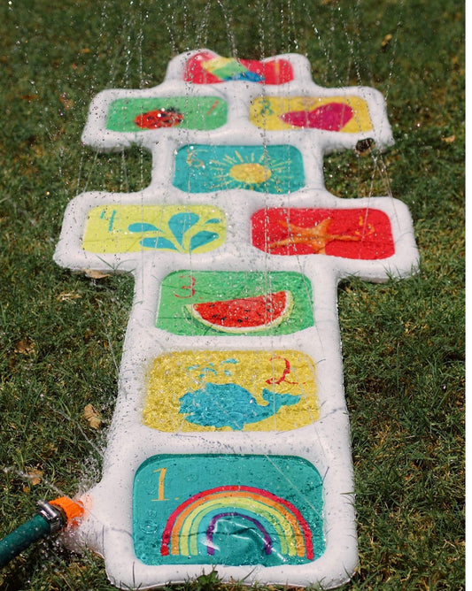 Rae Dunn Hopscotch Game Water Sprinkler by Coconut Float 58”