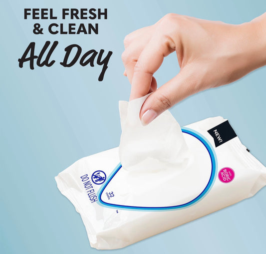 Summer's Eve Ultimate Odor Protection pH-balanced cleansing 32 cloths containing a boric acid complex.