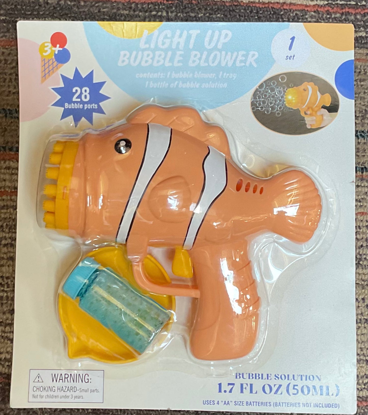 Light Up Bubble Blower (Style Variation)