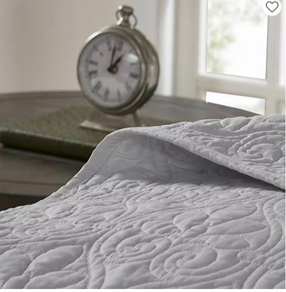 Madison Park Mansfield Oversized Antimicrobial Treated 3pc Bedspread Set king