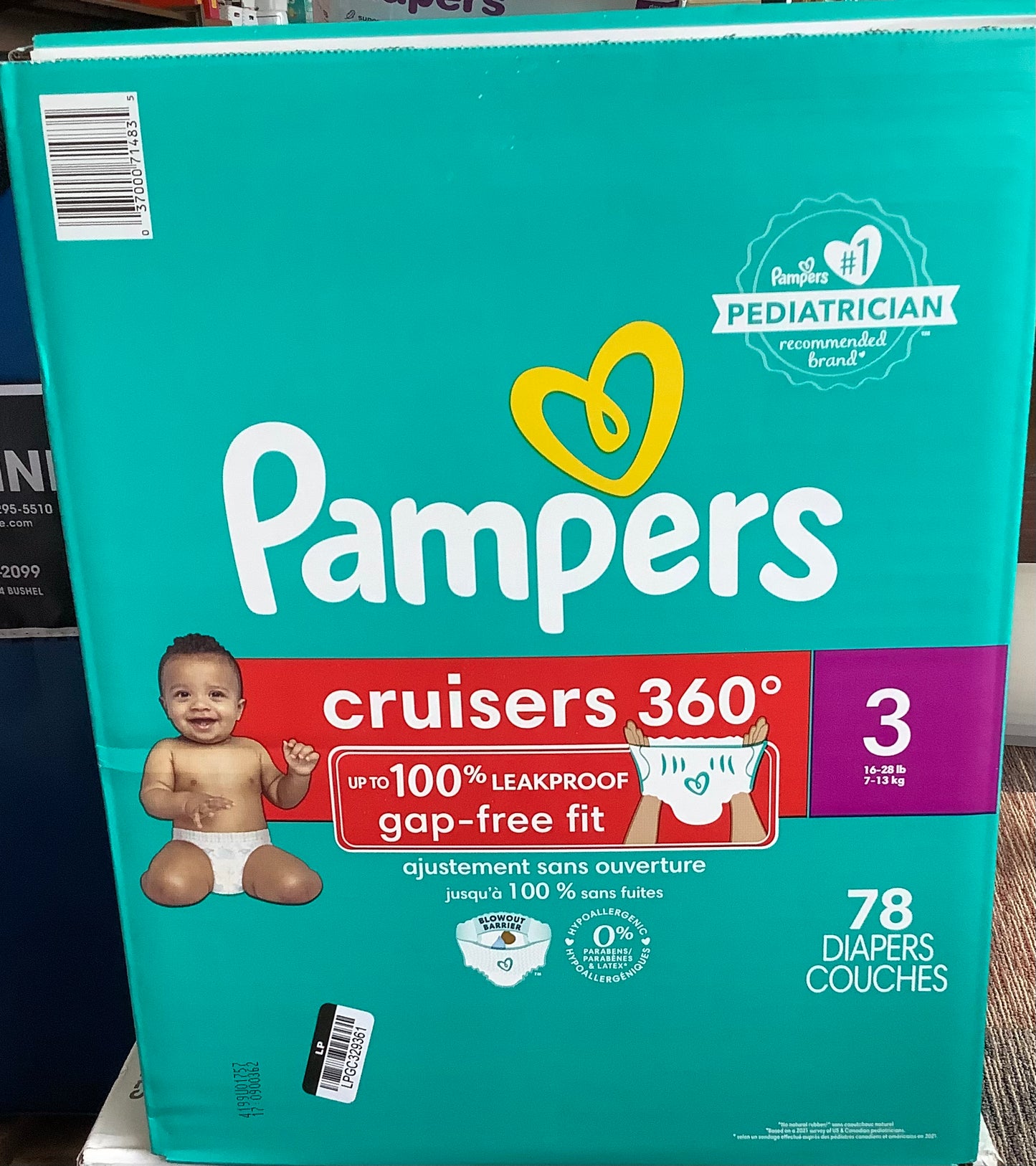 Pampers Cruisers 360 Diapers Super
Pack - Size 3 - 78ct