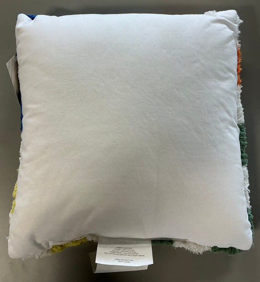 Makers Collective checkered pillow 16”x16”
