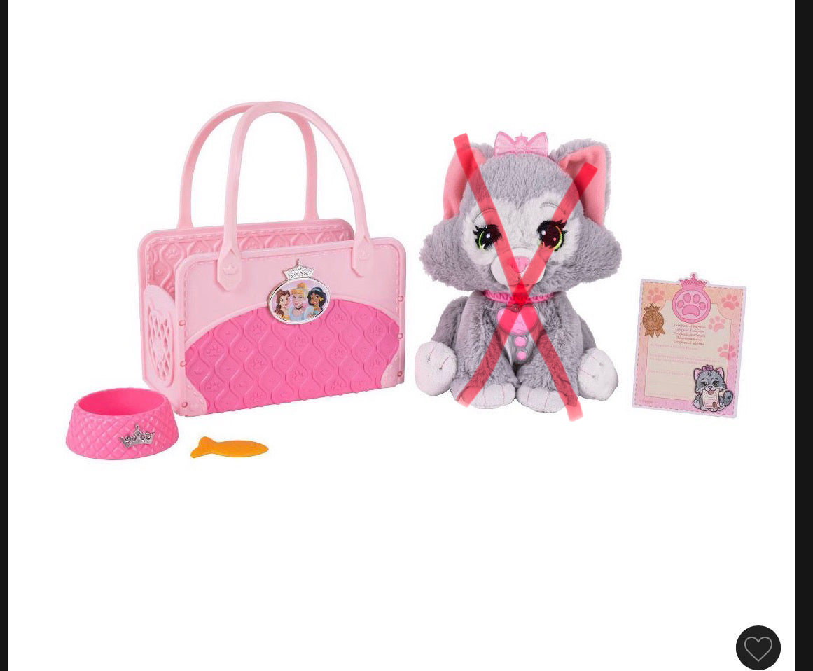 Disney Princess style collection my trendy kitty and tote - As-is missing kitty