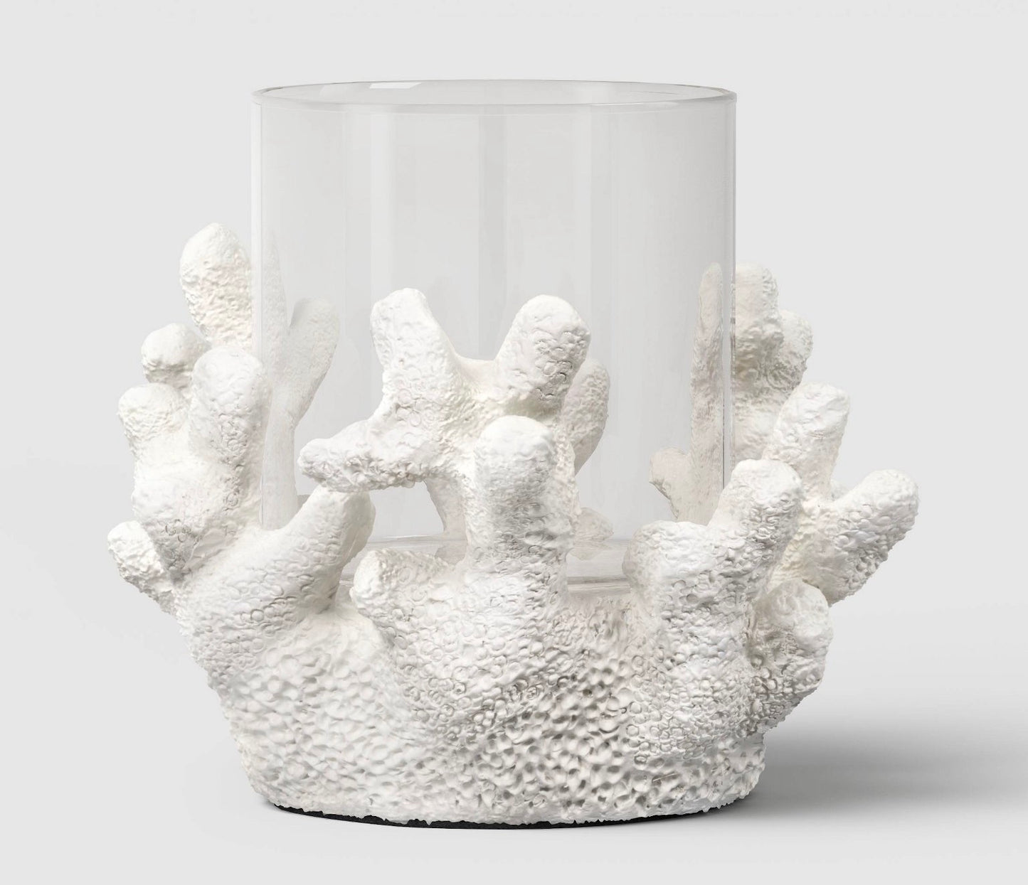 Coral Candle Holder White