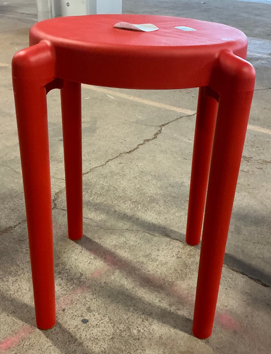 Round accent patio end table Burgundy - 18” (H) x 15.35” (W) x 15.35” (D) - PICK UP ONLY