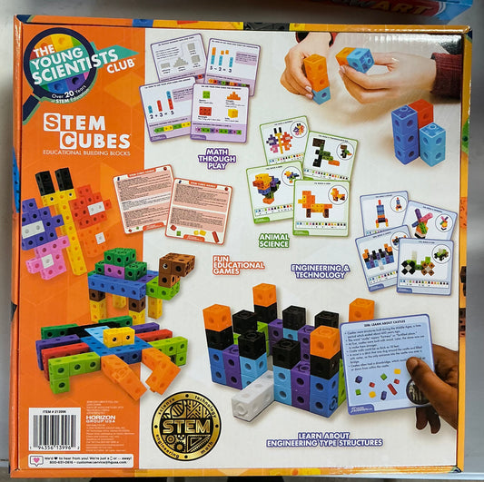 The Young Scientists Club STEM Cubes, Build, Learn & Create with 100+ Math Cubes