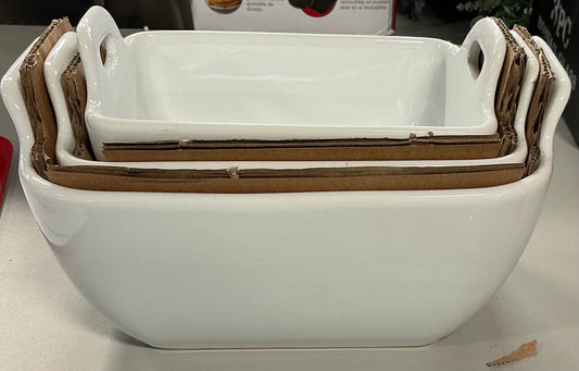 Denmark 3-pc. Stoneware Serving Bowl Included: 1 8 1/2 Inch Bowl(s), 1 6 5/8 Inch Bowl(s), 1 7 1/2 Inch Bowl(s)