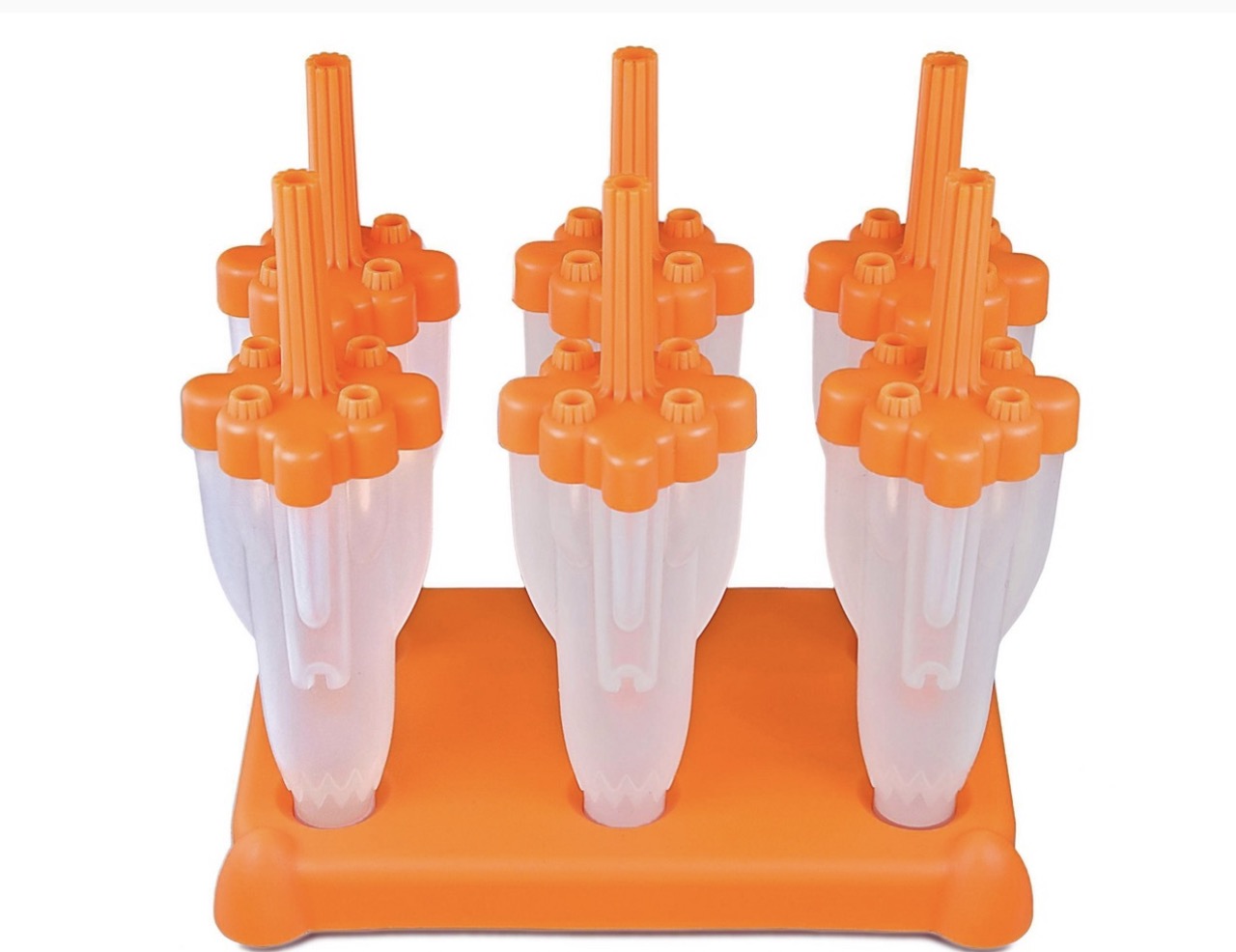 Tovolo Rocket Pop Molds set of 6 in orange
