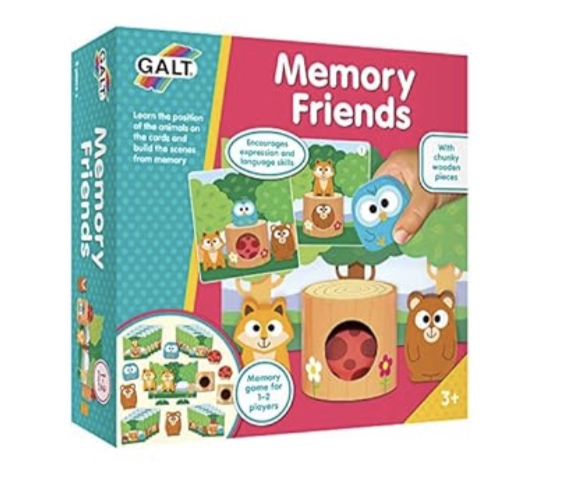 Galt Childrens Memory Friends Wooden Game