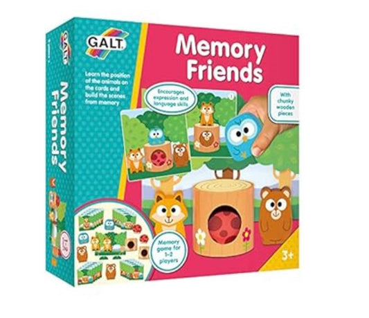Galt Childrens Memory Friends Wooden Game