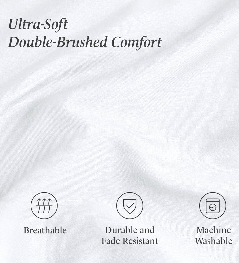 Ivy Union breathable ultra soft sheet set 3 pieces Twin-White