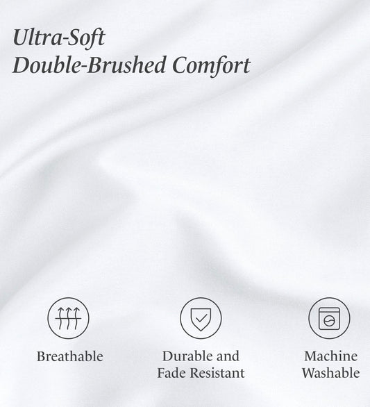 Ivy Union breathable ultra soft sheet set 4 pieces Queen-White