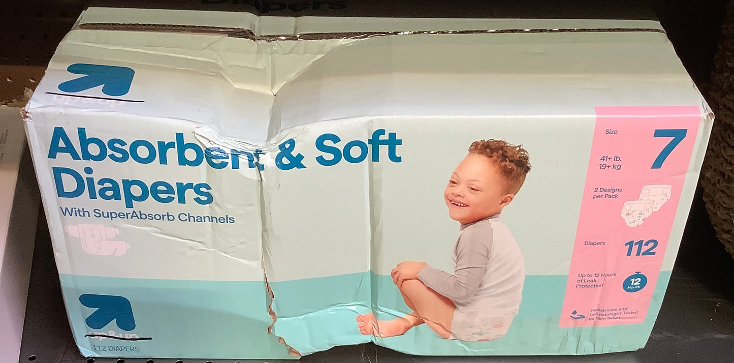 Disposable Diapers - Size 7 - 112ct