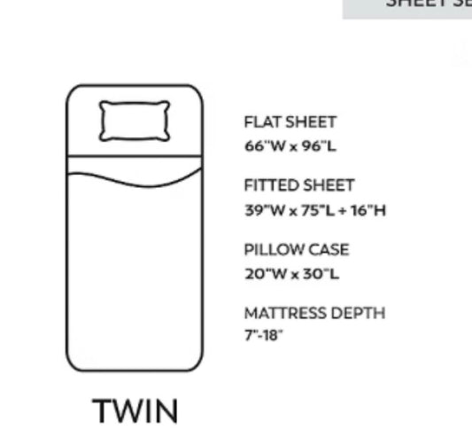 Aireolux 100% Cotton 800 Thread Count Ultra-Soft & Silky Wrinkle Resistant Sheets & Pillowcase Twin-Light Gray