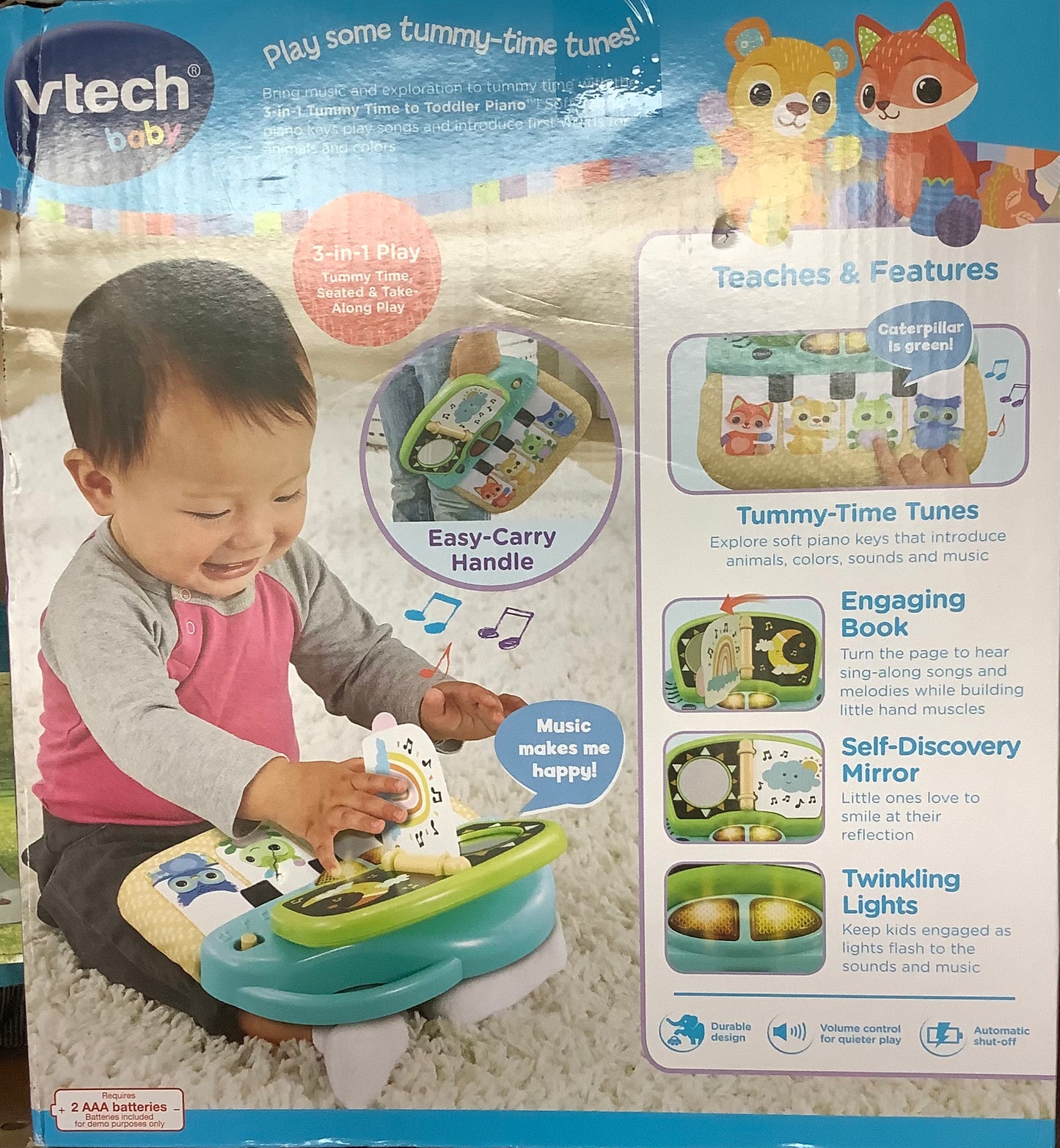 VTech 3-in-1 Go n' Grow Baby Learning Toy - Piano