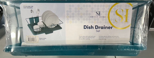 Metal Sweet Home Dish Drainer Set