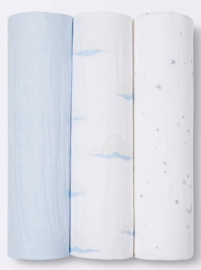 Muslin Swaddle Blankets 3pk
