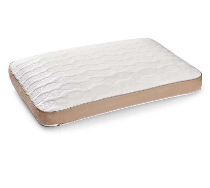 Serta® Align Revive Memory Foam Medium Density Bed Pillow Queen-White/Brown