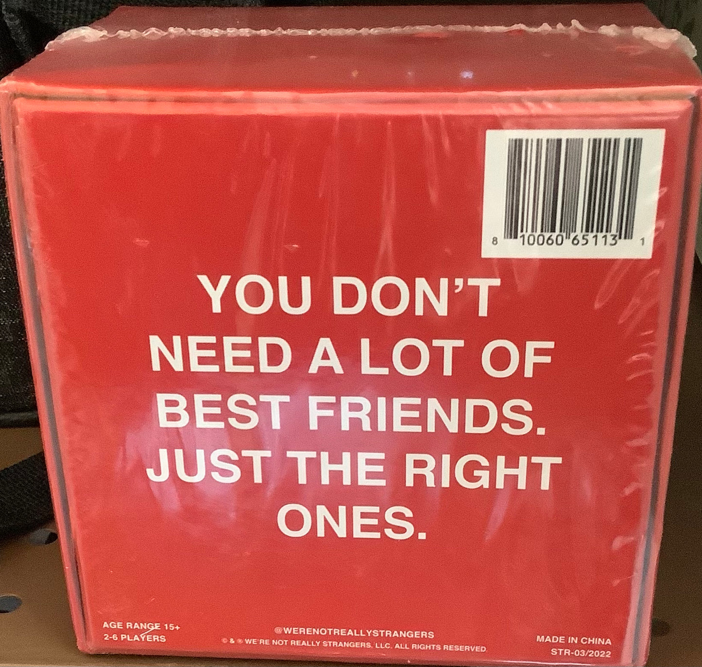 We're Not Really Strangers Game
Friendship Edition