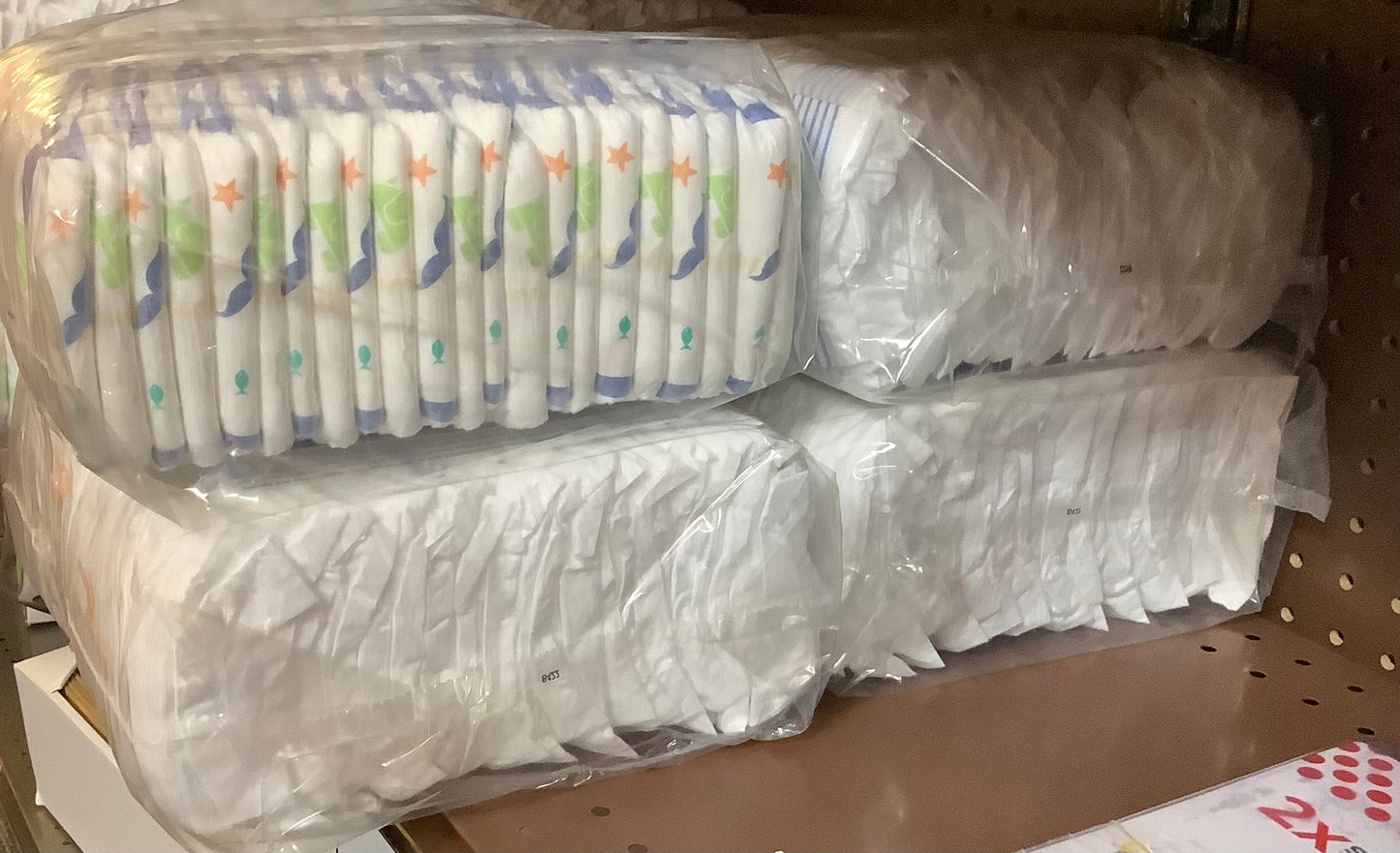 NO BOX !!!!!!Disposable diapers giant pack - size 6 - 96ct