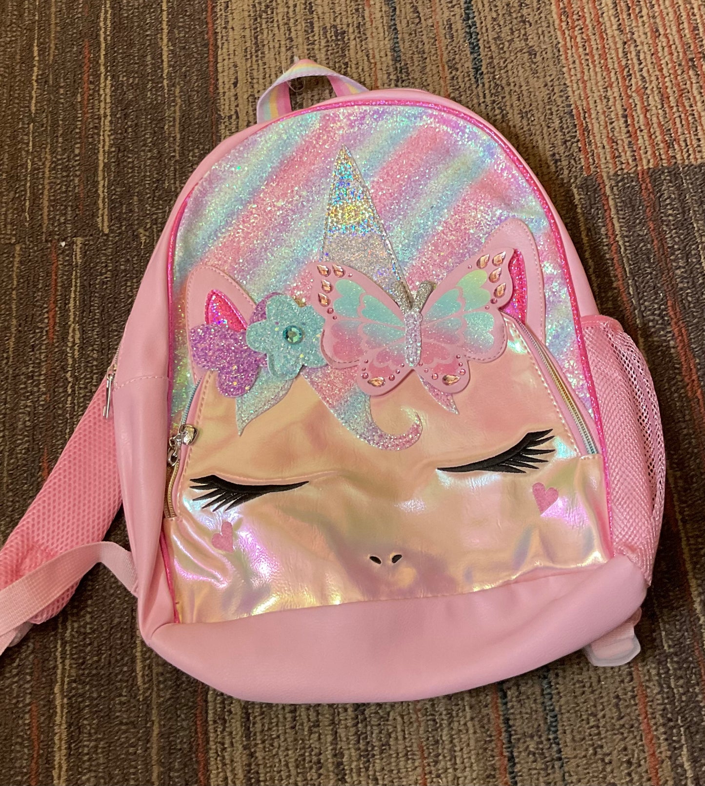Ombre Embellished Kitty Backpack