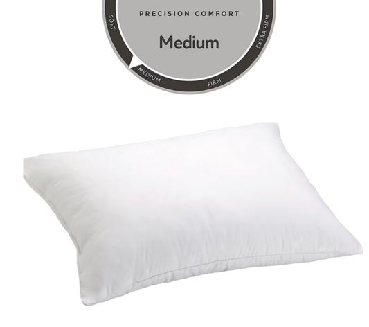 Allerease Hot Water Washable Allergy Protection Medium Density Bed Pillow Standard/Queen-White