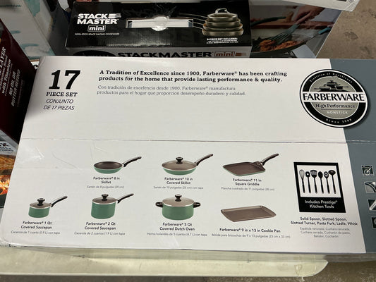 Faberware High Performance 17piece Set - Green