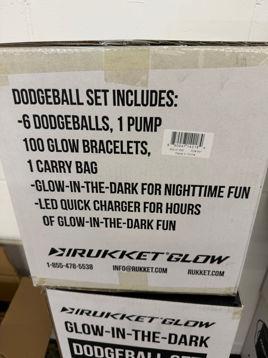 Rukket Glow in the Dark Dodgeball Set