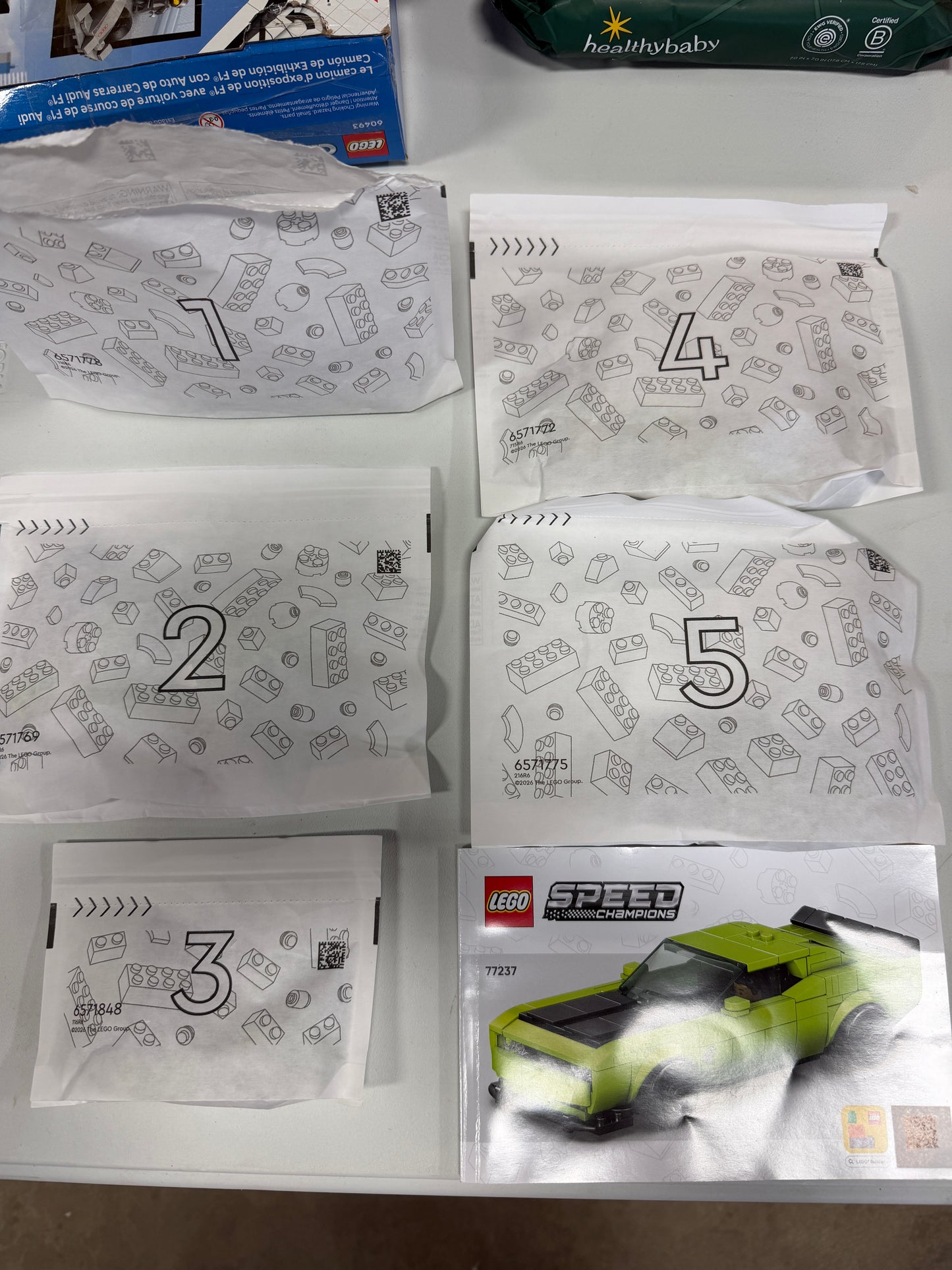 Open Box Lego - Dodge Speed Champions